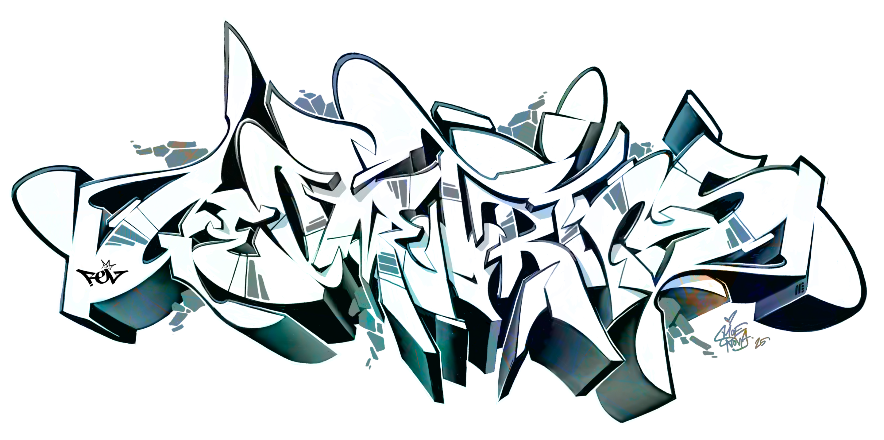 Geometrics graffiti by Smoe Nova